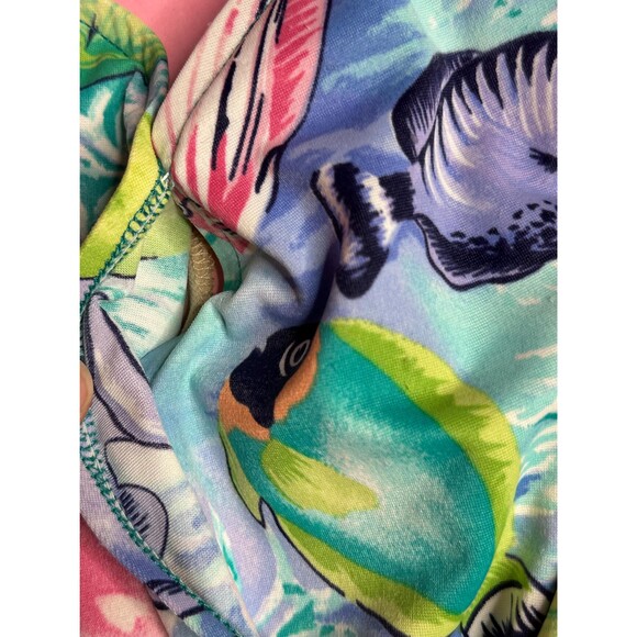 1980s-1990s DVF for The Color Authority. FISH Print Swimsuit W/Scoop Back. Small - Picture 7 of 10